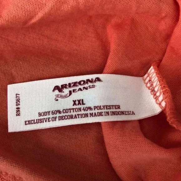 🆕Arizona Plus-size Lace Edge Detail Coral Crop Top XXL🆕 - Picture 6 of 6